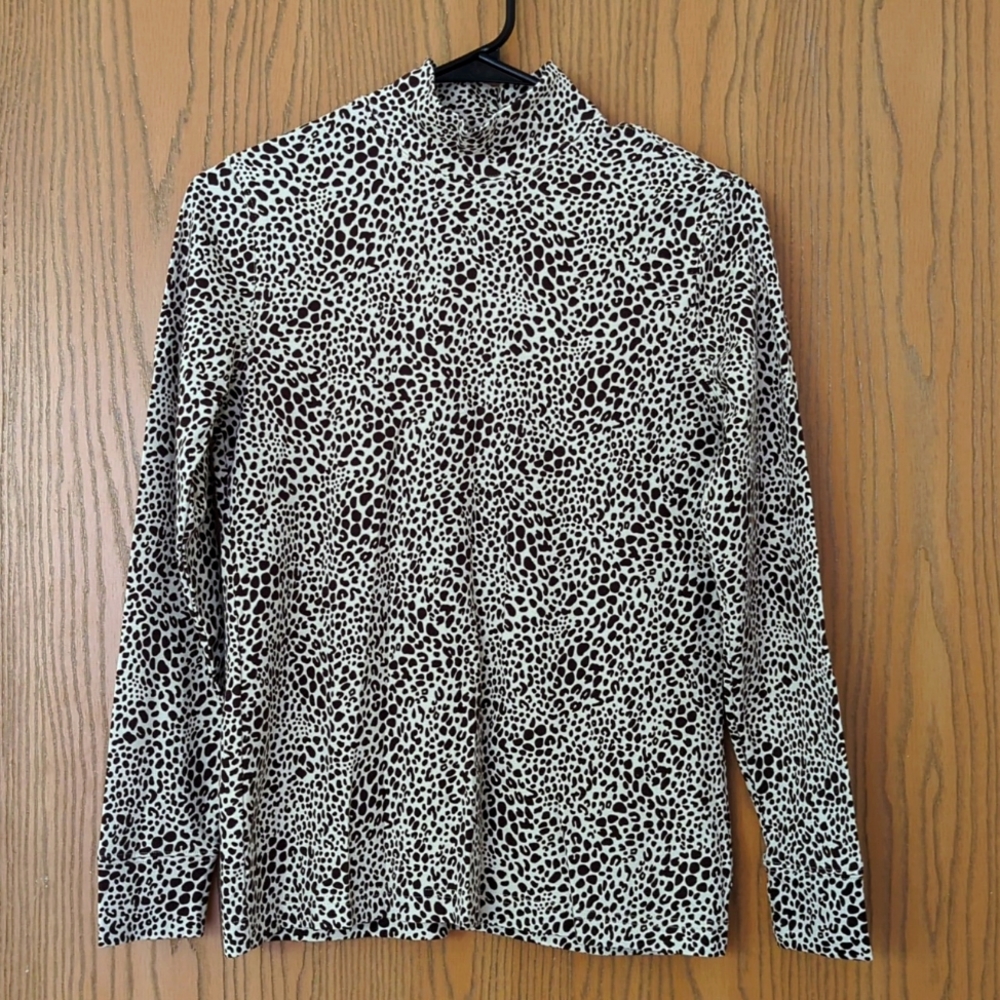Lands End Mock Neck Top